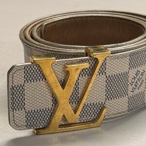 Louis Vuitton LV Initiales 40mm Belt Damier Azur
